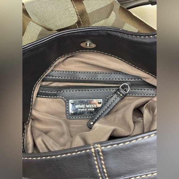 Nine West Brown and Beige Shoulder Bag - Picture 10 of 15